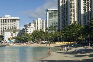 vele hotels direct aan het strand | Waikiki